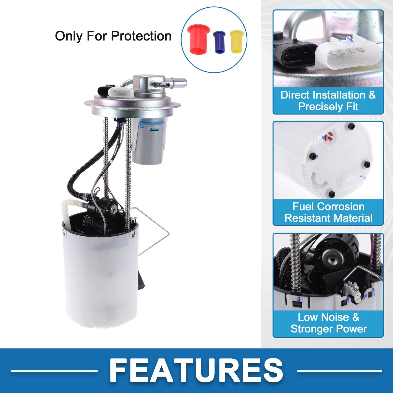 Electric Fuel Pump Assembly Replacement for Chevy Express Gmc Savana 1500 2500 (1996–2023)