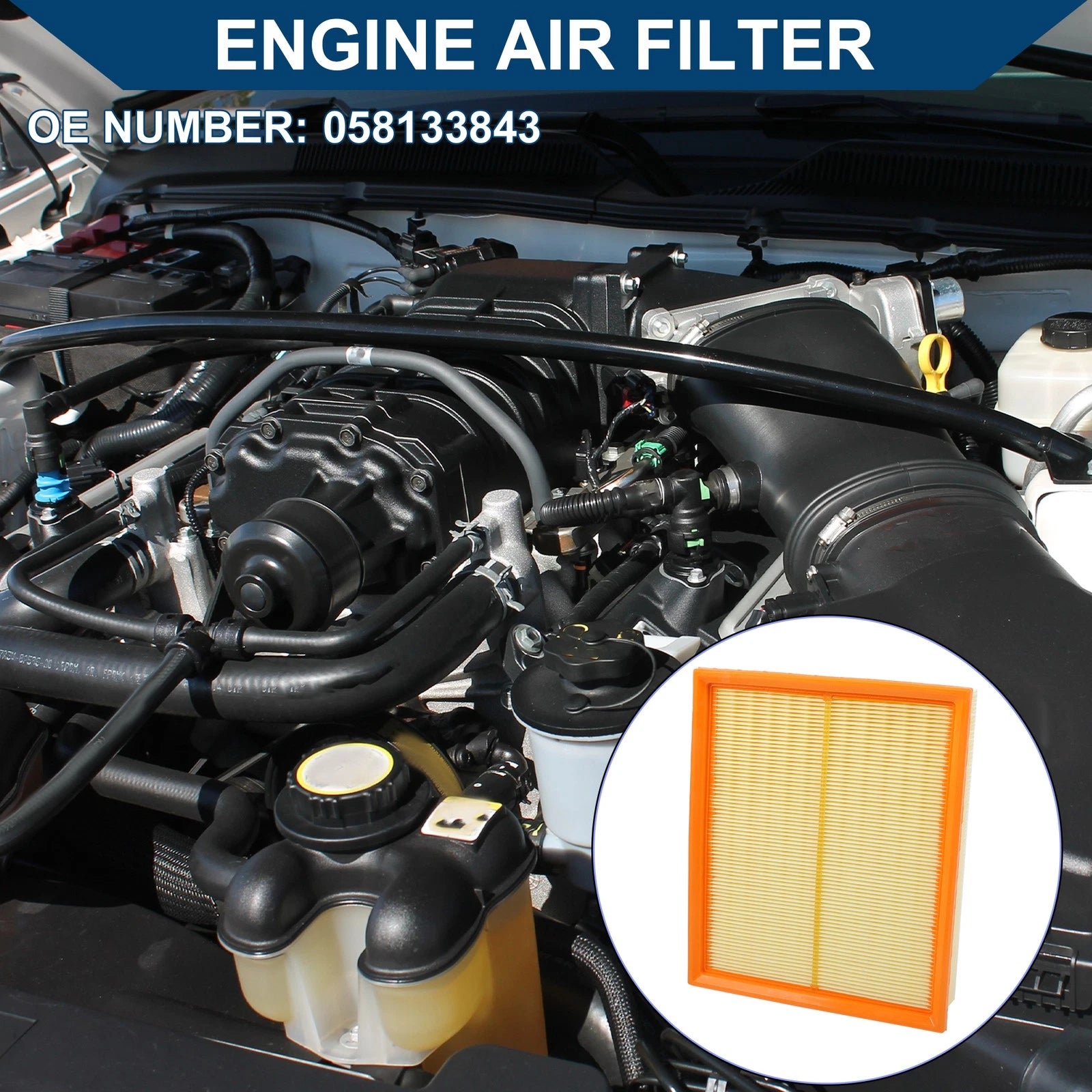 Engine Air Filter Replacement for Audi A4 A6 A8 (1996–2001)