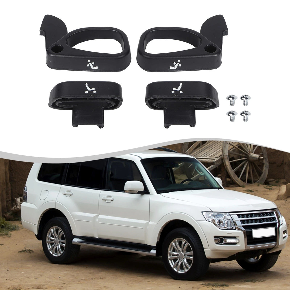 4 Piece Set Adjuster Handle Kit Seat Recliner Handle Adjuster Handle Parts