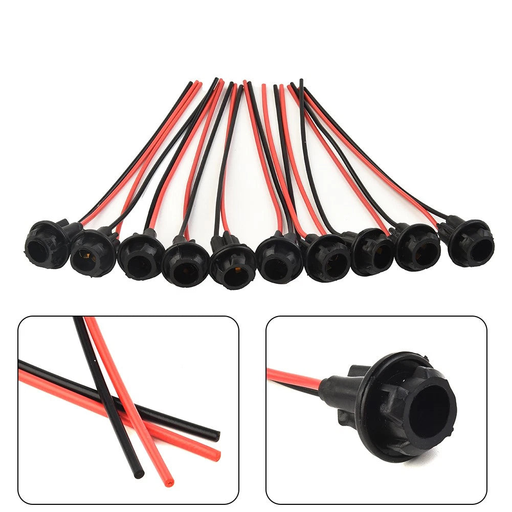 T10 Socket Connector Extension Light Base for Auto (DC 0V~12V)