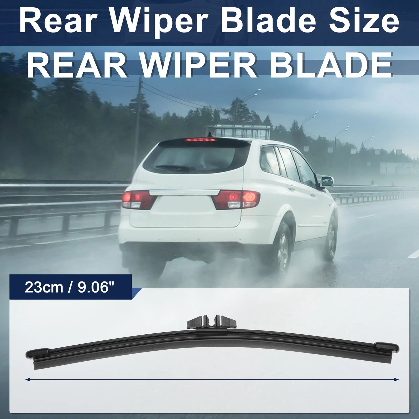 9" Rear Windshield Wiper for Ford Bronco (2021–2025) M1PZ17528FA Rubber