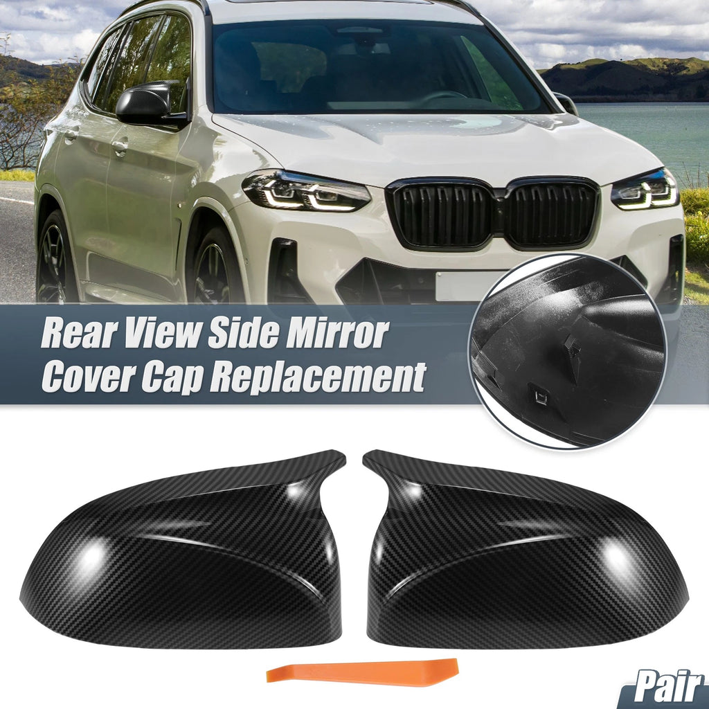Rearview Mirror Cover Cap Replacement for BMW X3 X4 X5 X6 (2018–2024)