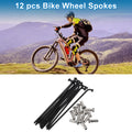 Bicycle Spokes Nipple Replacement 304 Stainless Steel 14G 72mm Universal