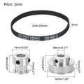 Timing Pulley Kit 20T 48T for 3D Printer Automation (Compatible with )