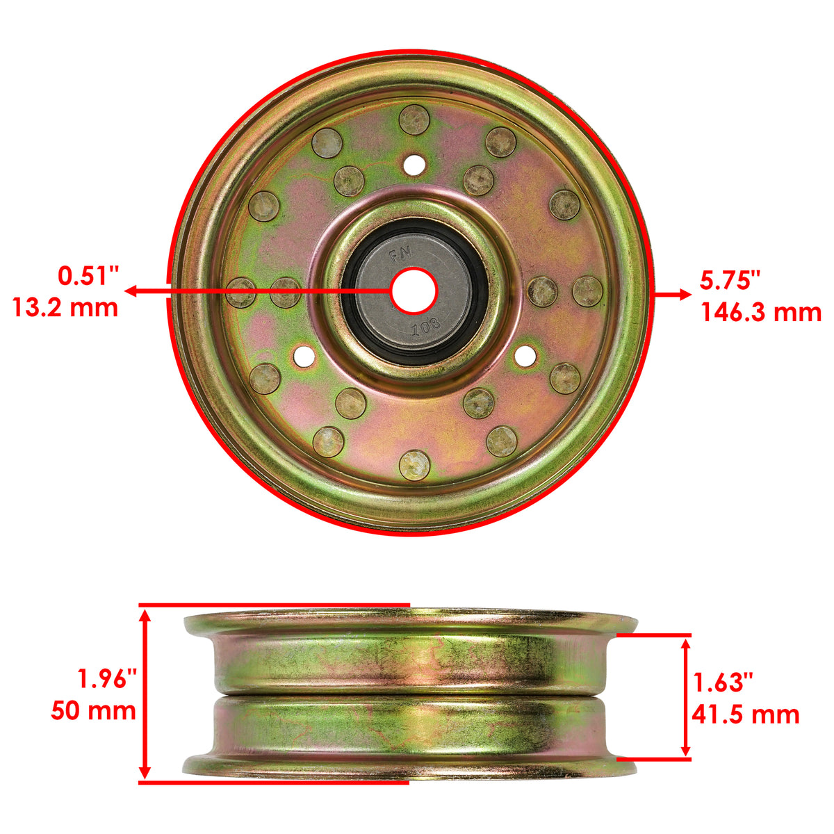 Deck Idler Pulley Heavy Duty for John Deere Z915B Z915E Z920M (2010–2019)