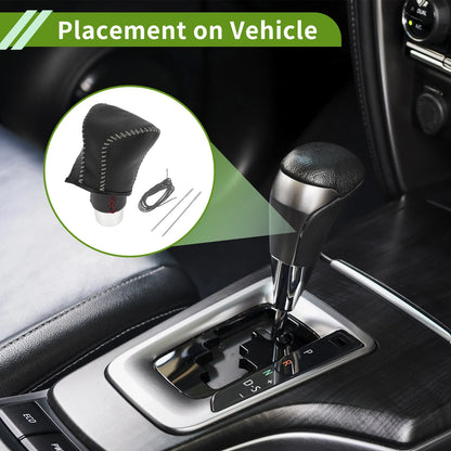 Gear Shift Knob Cover Replacement for Lexus ES300h (2018–2023) Pebbled Black