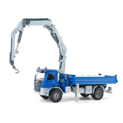 1/50 Scale Diecast Alloy Crane Truck Model for Construction Vehicle