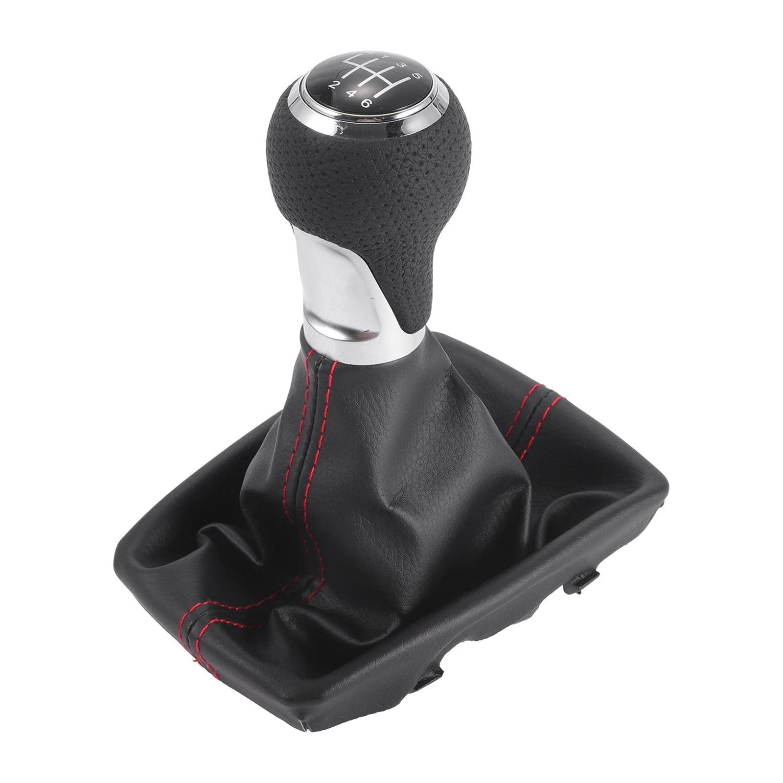6 Speed Gear Shifter Knob with Cover Replacement for Audi A4 (2007–2008)
