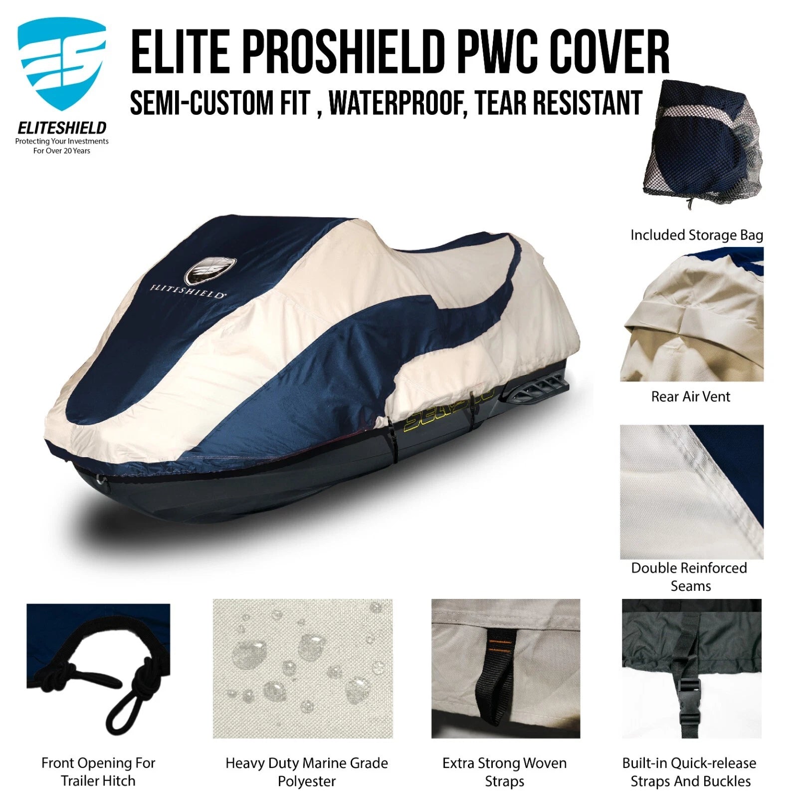 Waterproof Trailerable Cover for Kawasaki ZXi 750 900 1100 (1996–2000)