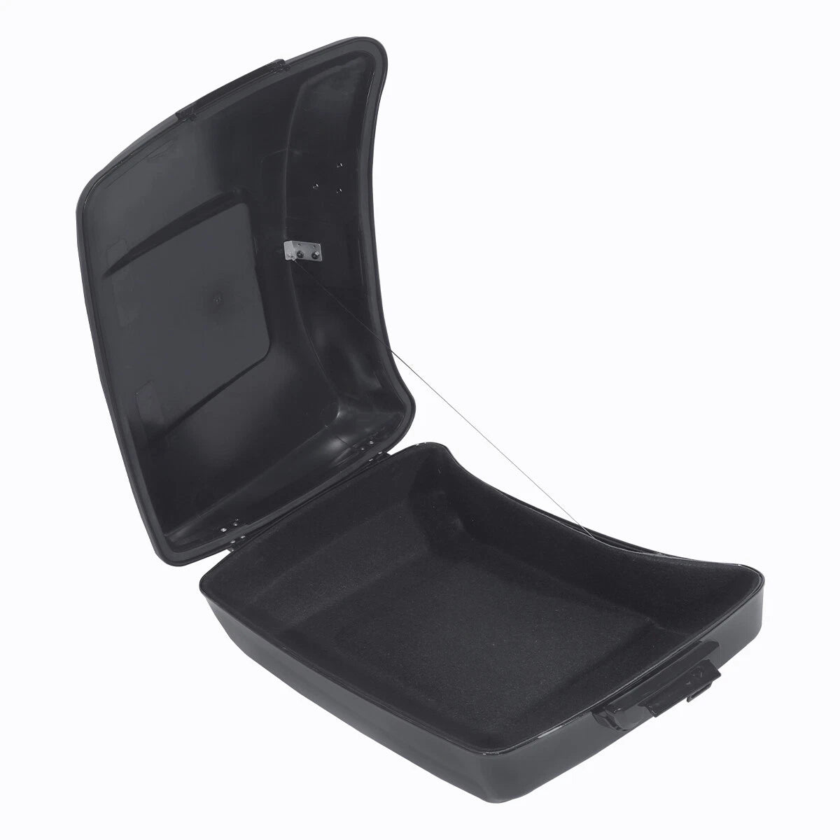 Chopped Trunk Black Backrest Mount Rack for Harley Touring Road Glide (2014–2026)