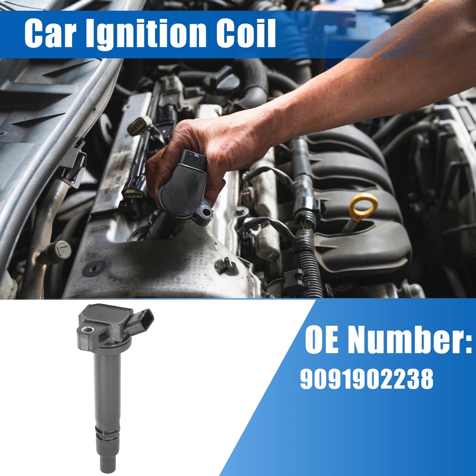 Ignition Coil Replacement for Toyota Celica 2000–2005 Plastic Rubber