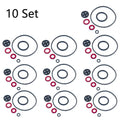 10x Carburetor Bowl Gasket Kit for Honda GX110 GX120 GX140 GX160 GX200 (N/A)