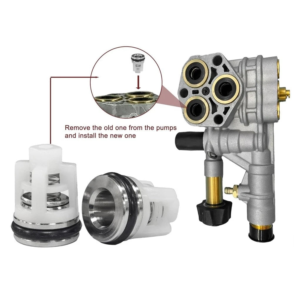 6pcs Check Valve Repair Kit for Universal Pressure Washer Pump (7104223)