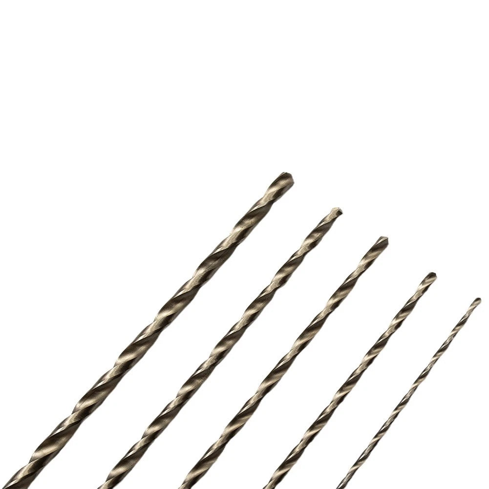 5pcs HSS Extra Long Drill Bits Set for Metal (200mm)
