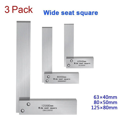 3pcs Right Angle Precision Measure for Automotive Applications
