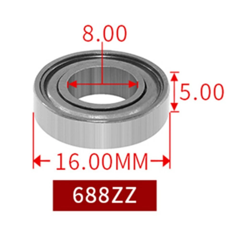 688ZZ Bearings for High Load Applications (8x16x5mm) Enhanced Toughness