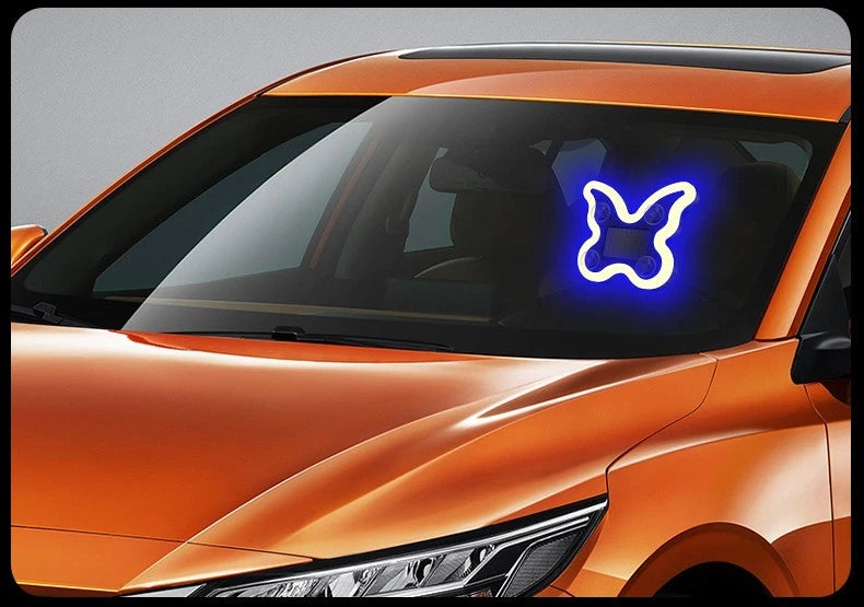 Solar LED Car Light Night Driving Solar Charging USB Charging Suction Cup Mount