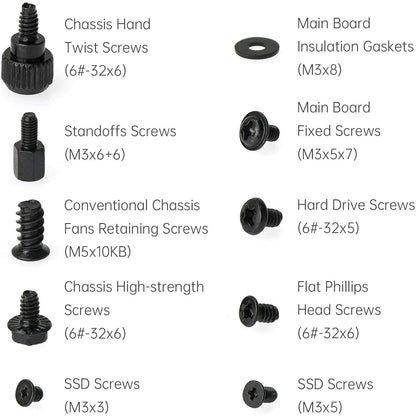 400 Pcs Computer Screws Standoffs Kit for Universal Motherboard (2022)