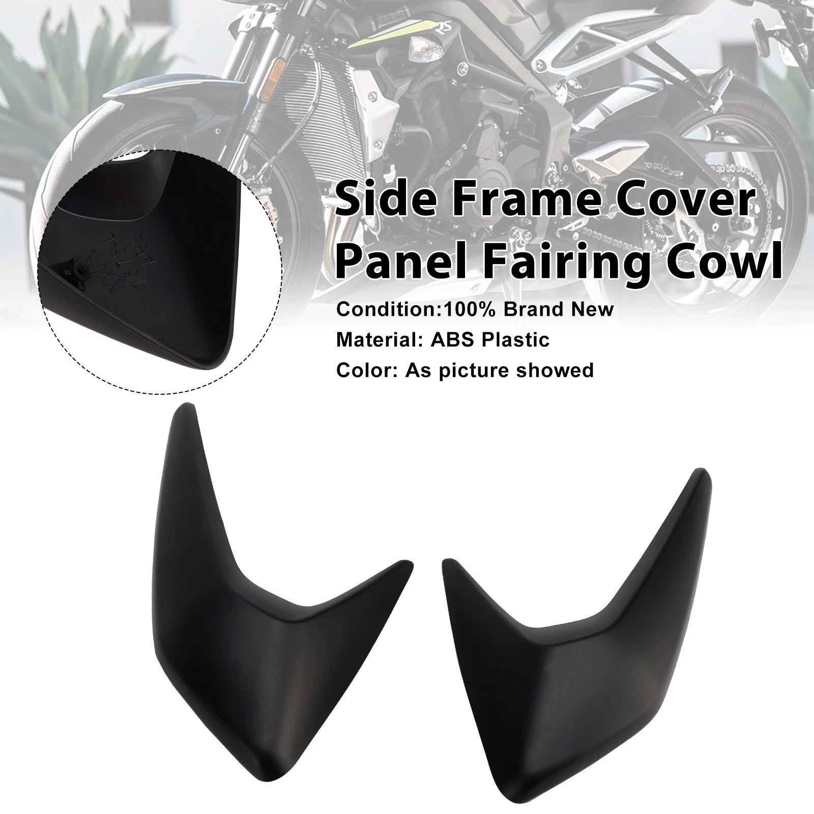 Side Frame Cover Panel for Triumph Street Triple 765 R/RS (2020–2022) Matte Black