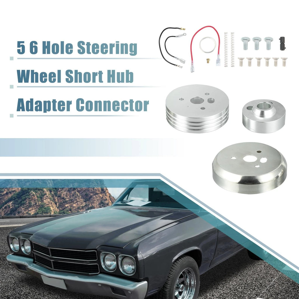 Steering Wheel Short Hub Adapter with 5 6 Hole for GM Chevy Tilt Column (1999–2013)