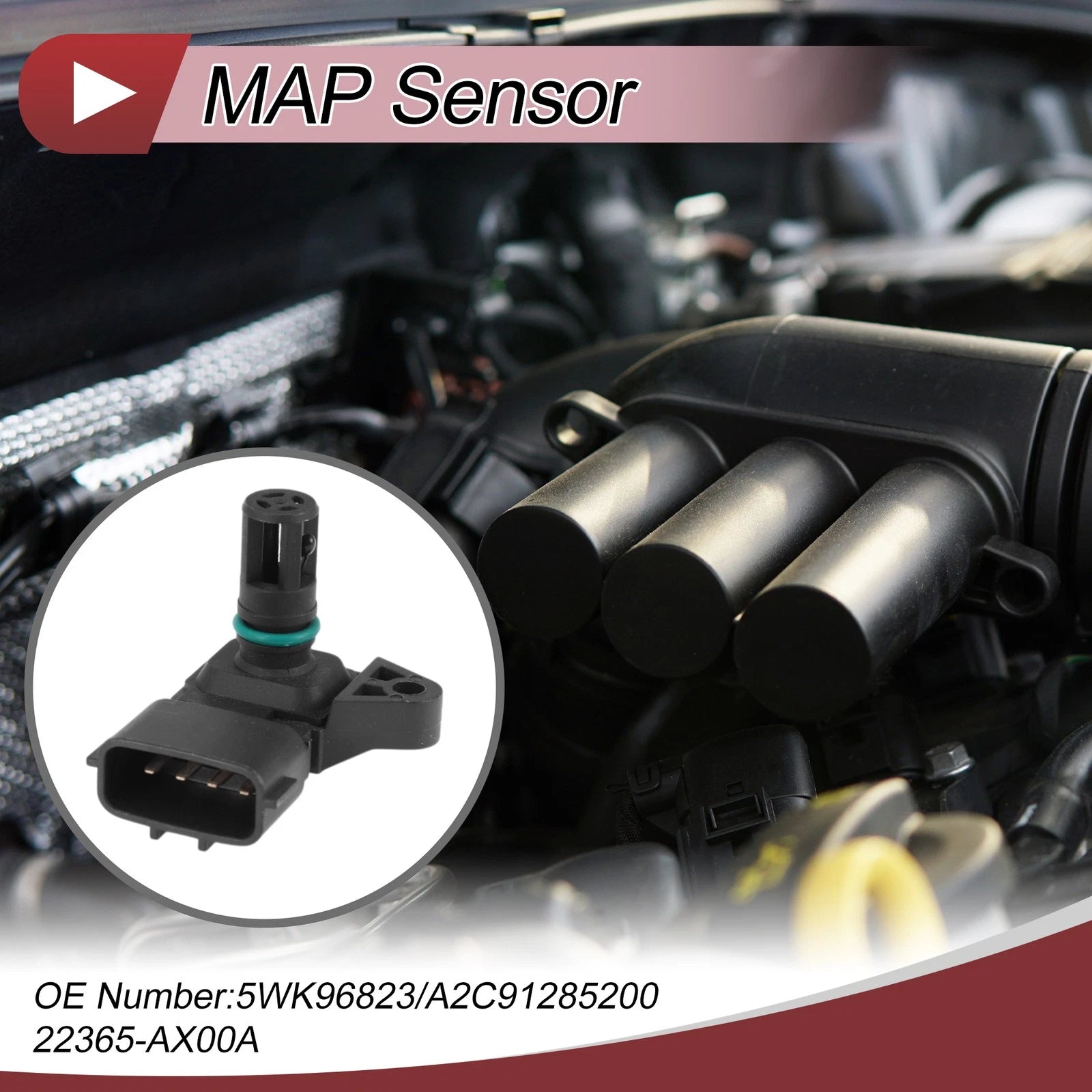 MAP Sensor 5WK96823 for Nissan Note (2006–2012)