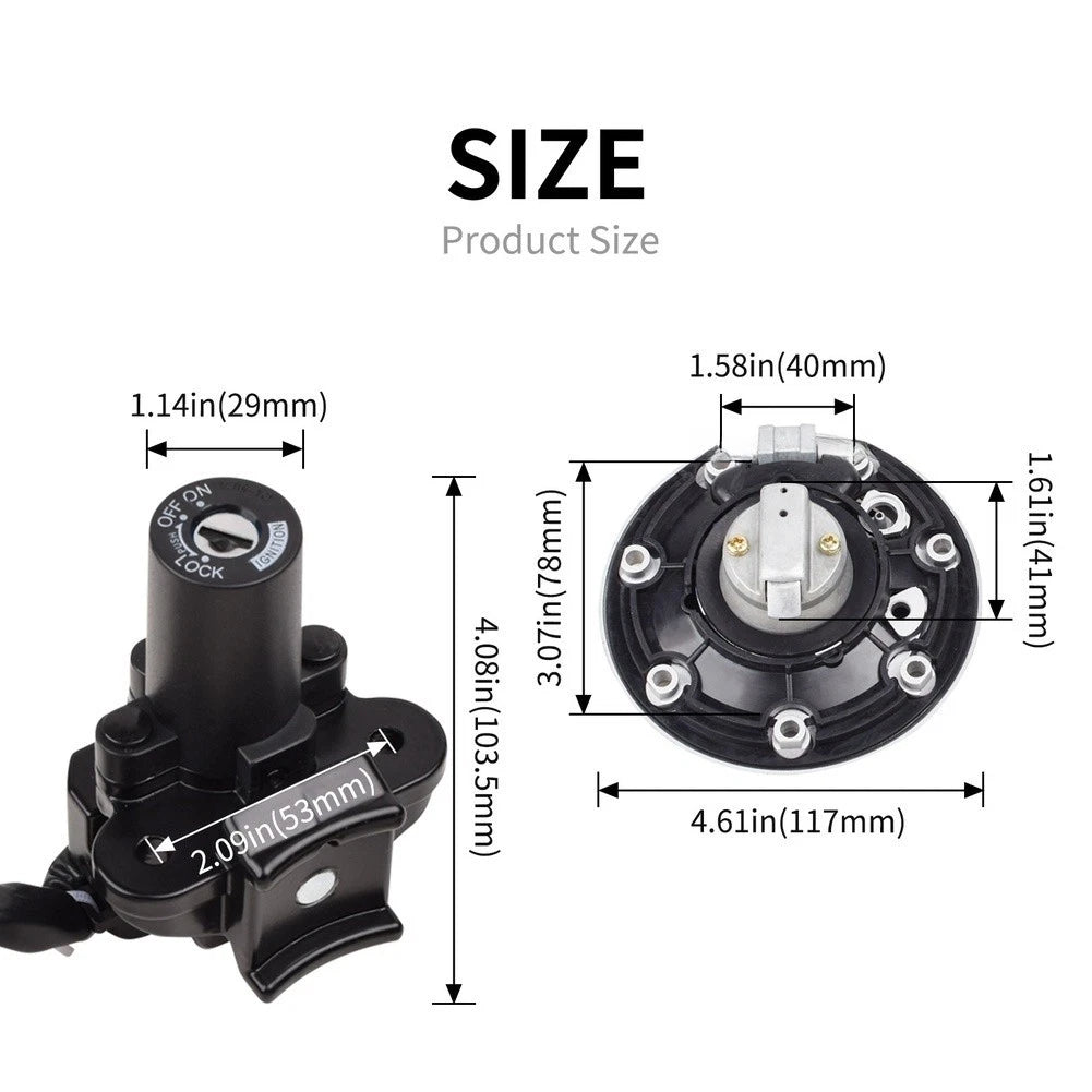 Ignition Switch Kit for Motorcycle Front Lock