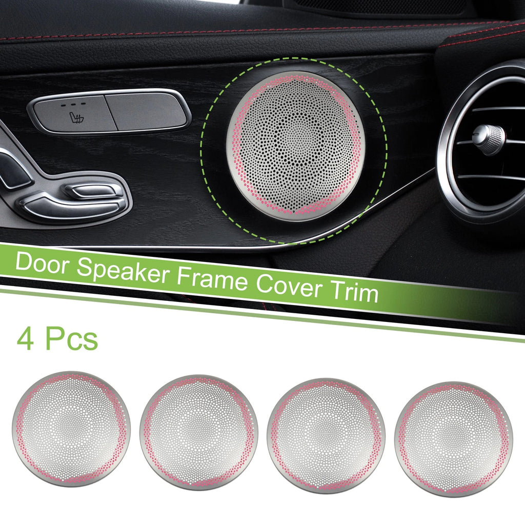 4Pcs Door Speaker Frame Cover Trim Front Rear for Mercedes C E GLC (2008–2024)