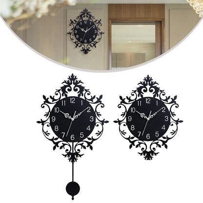 Large Face Silent Operation Battery Powered Wall Clock for Living Room