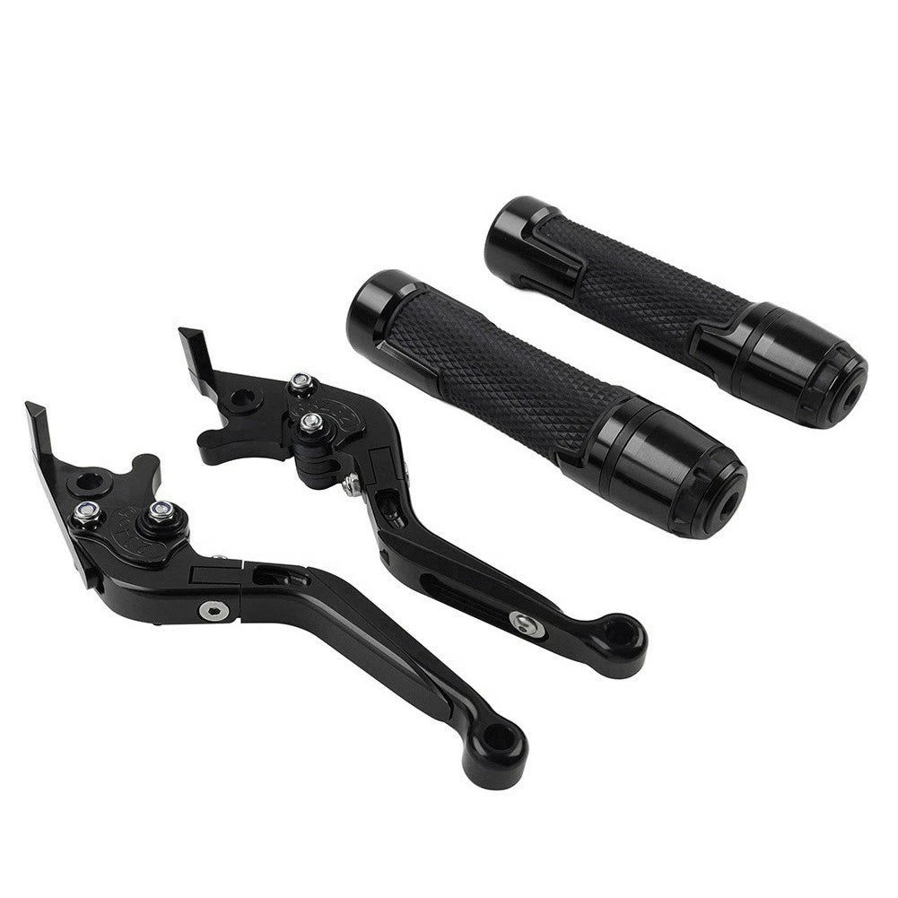 Folding Extendable Brake Clutch Handle for Kawasaki ZX6R/636 (2019–2021) Black