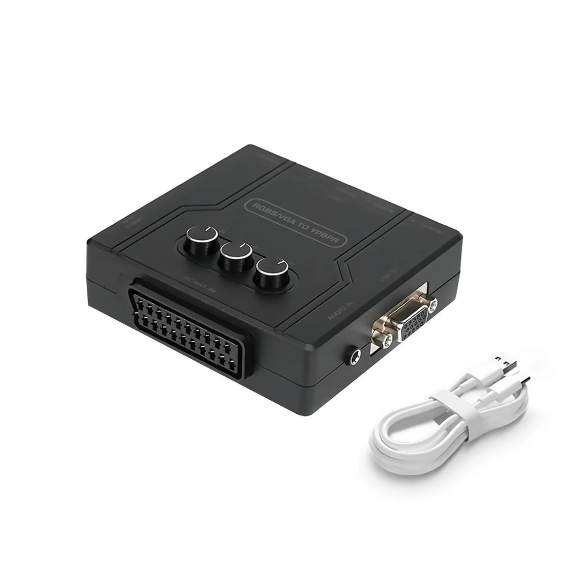 RGBS VGA to YPBPR Converter for SCART (480i–1080i)