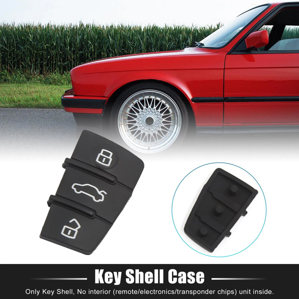 Replacement Key Fob Shell Case for Audi A4 A6 Q5 Q7 3 Button Black (OEM)