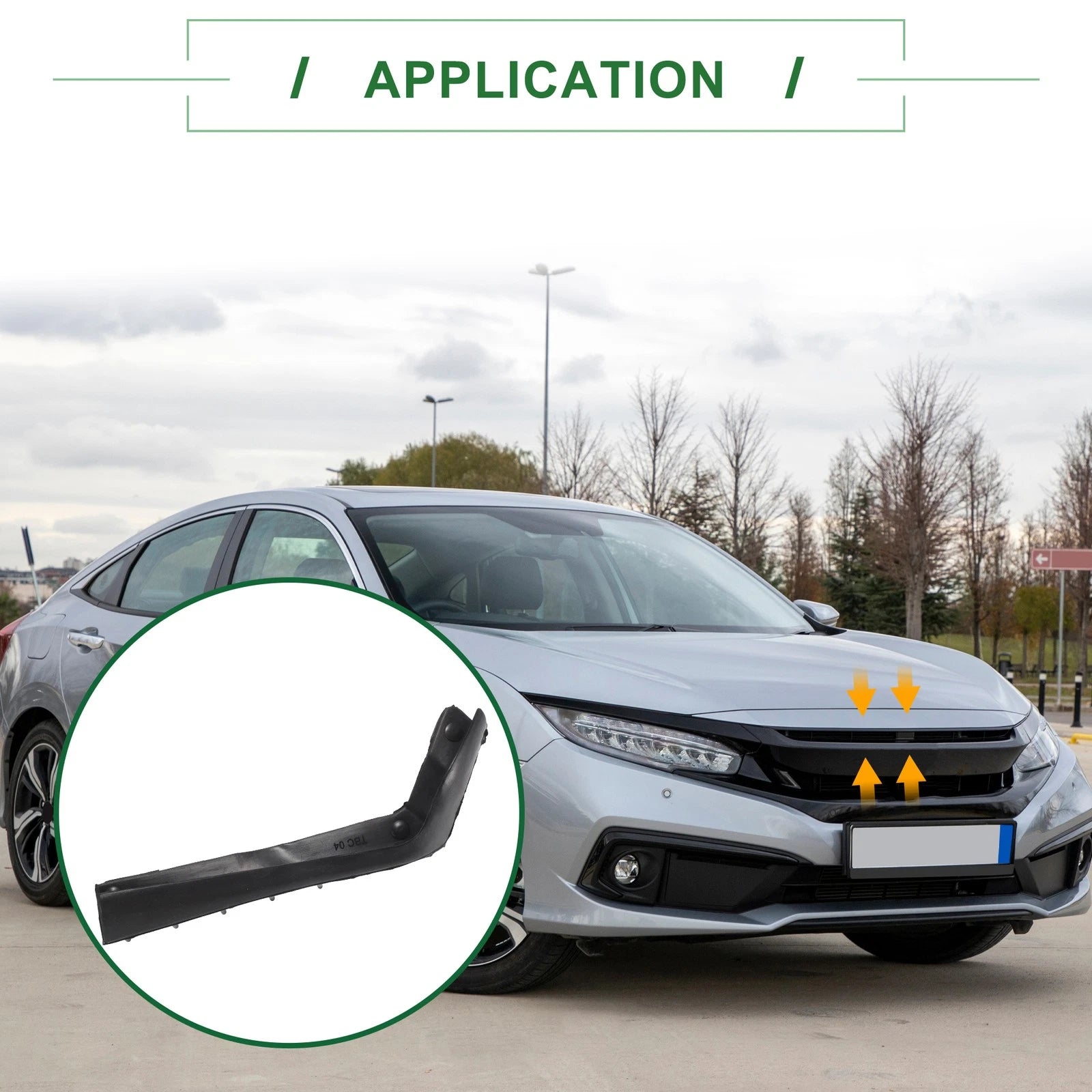 Front Engine Hood Sealing Strip Replacement for Honda Civic (2016–2021)