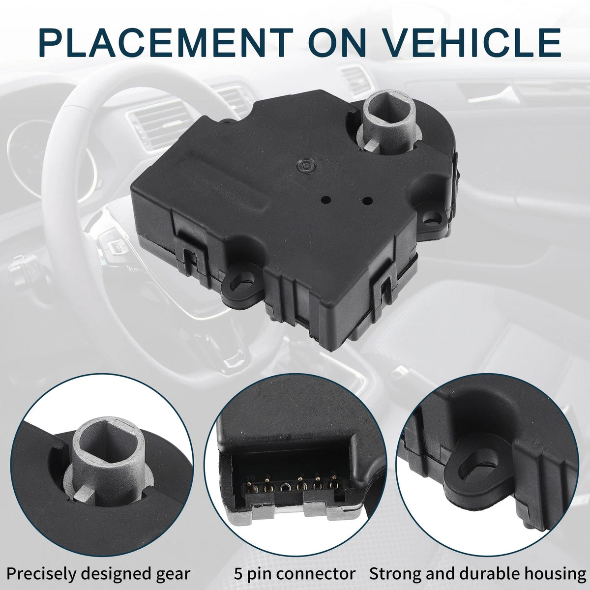 HVAC Heater Blend Door Actuator Replacement for Chevrolet Silverado 1500 (2007–2014)