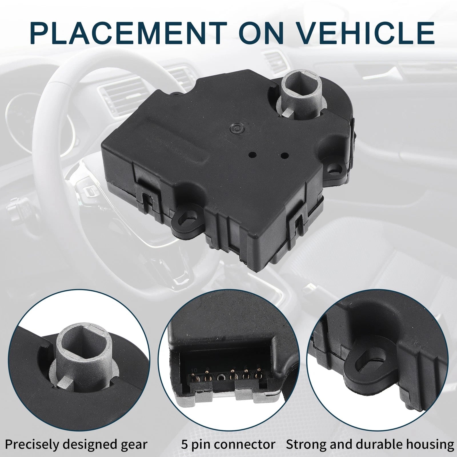 HVAC Heater Blend Door Actuator Replacement for Chevrolet Silverado 1500 (2007–2014)