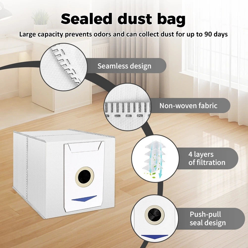 Replacement Filter Cloth Dust Bag for Ecovacs T30Pro T30MAX