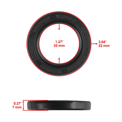 Rear Axle Drive Shaft Bearing Circlip Seal Replacement for Kawasaki Bayou 220 (1988–2002)