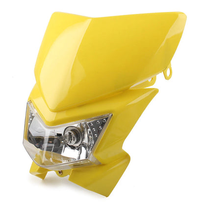 Front Headlight for MX Enduro Dirt Bike 250cc (12V 35W, Yellow)