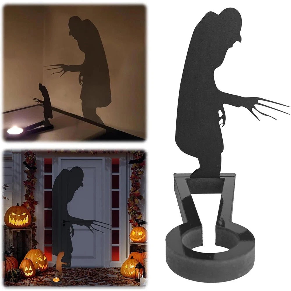 Horror Halloween Candles Holder Funny Shadow for Halloween Party Decoration