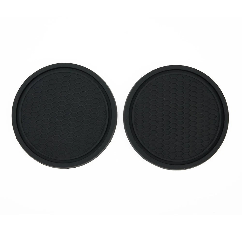 2pcs Car Cup Holder Anti-Slip Insert Coasters Pads Auto Interior Accessories
