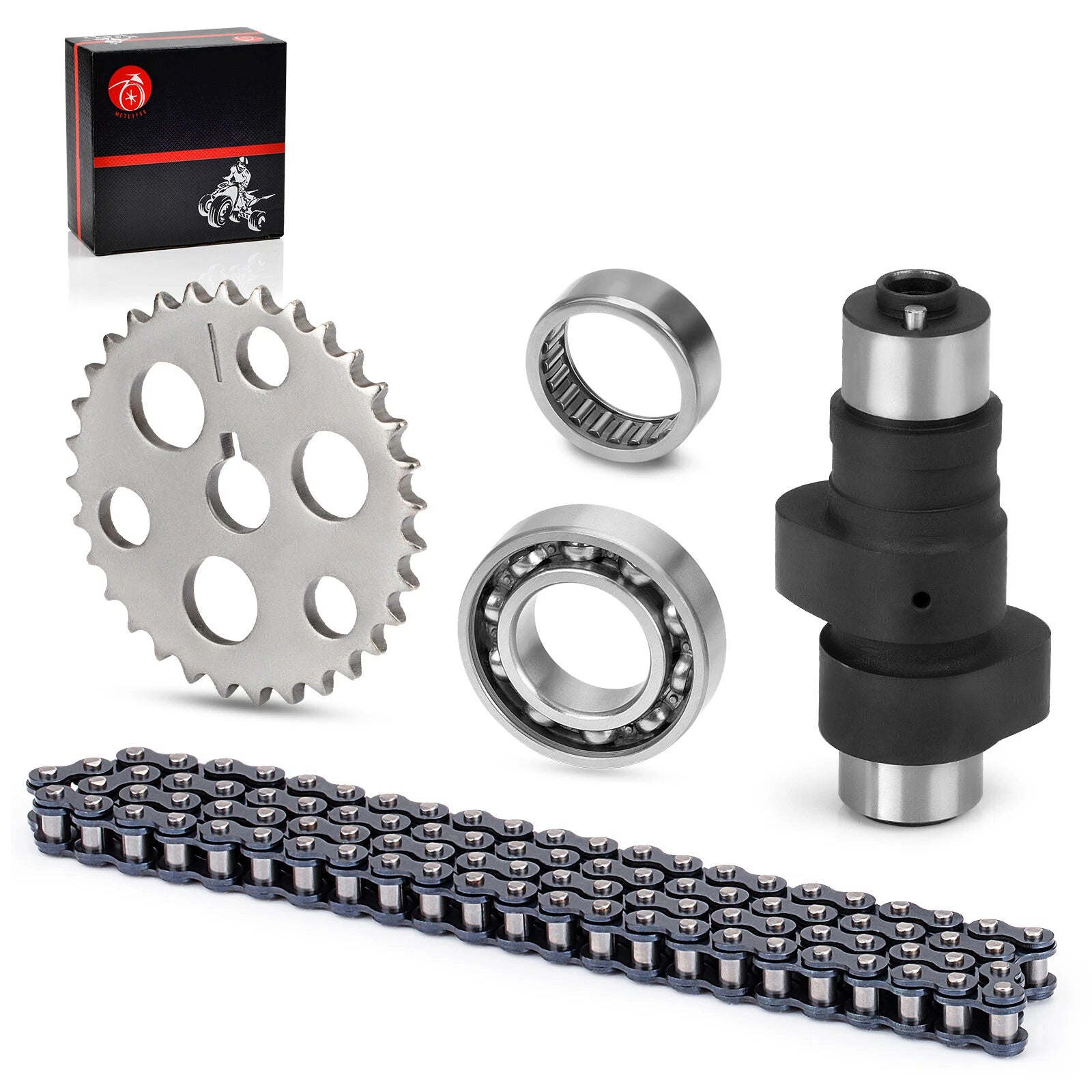 Timing Cam Chain Gear Bearings Kit for Yamaha Warrior Wolverine Big Bear 350 (1993–2006)