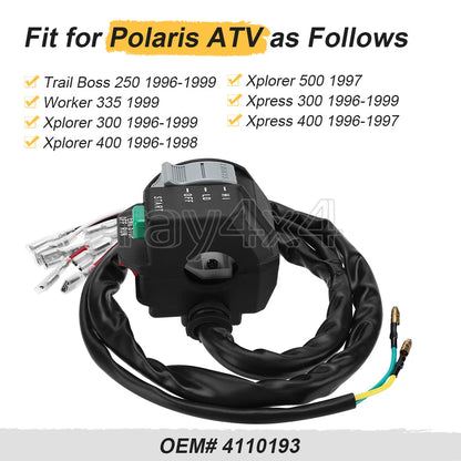 Left Handlebar Start Stop Switch for Polaris Trail Boss 250 (1996–1999)