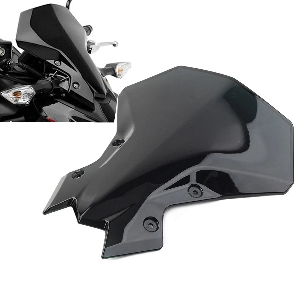 Windscreen Visor Deflector for Kawasaki Z900 Z650 (2020–2023) Black