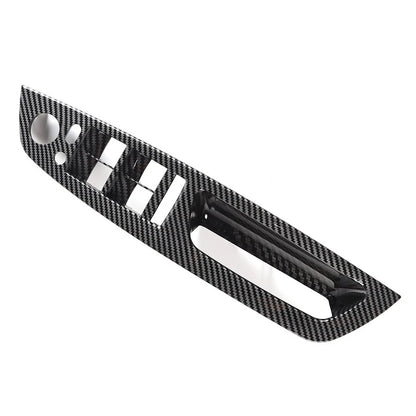 Carbon Front Inner Door Panel Handle Pull Trim Cover for BMW X5 E70 X6 E71 E72