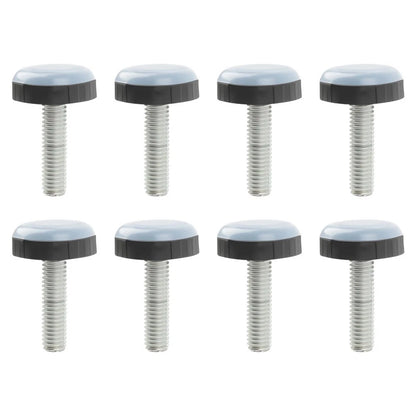 8PCS Rubber Floor Protectors for Furniture (24mm M6 Thread)