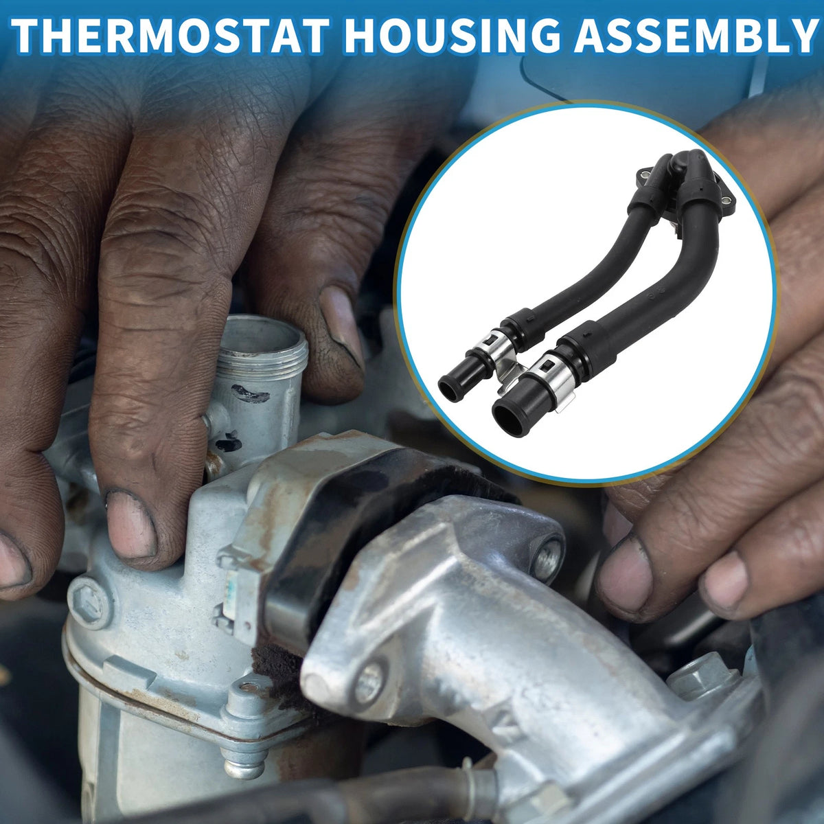 Engine Coolant Thermostat Housing Assembly for Mercedes Smart Fortwo (2008–2015)