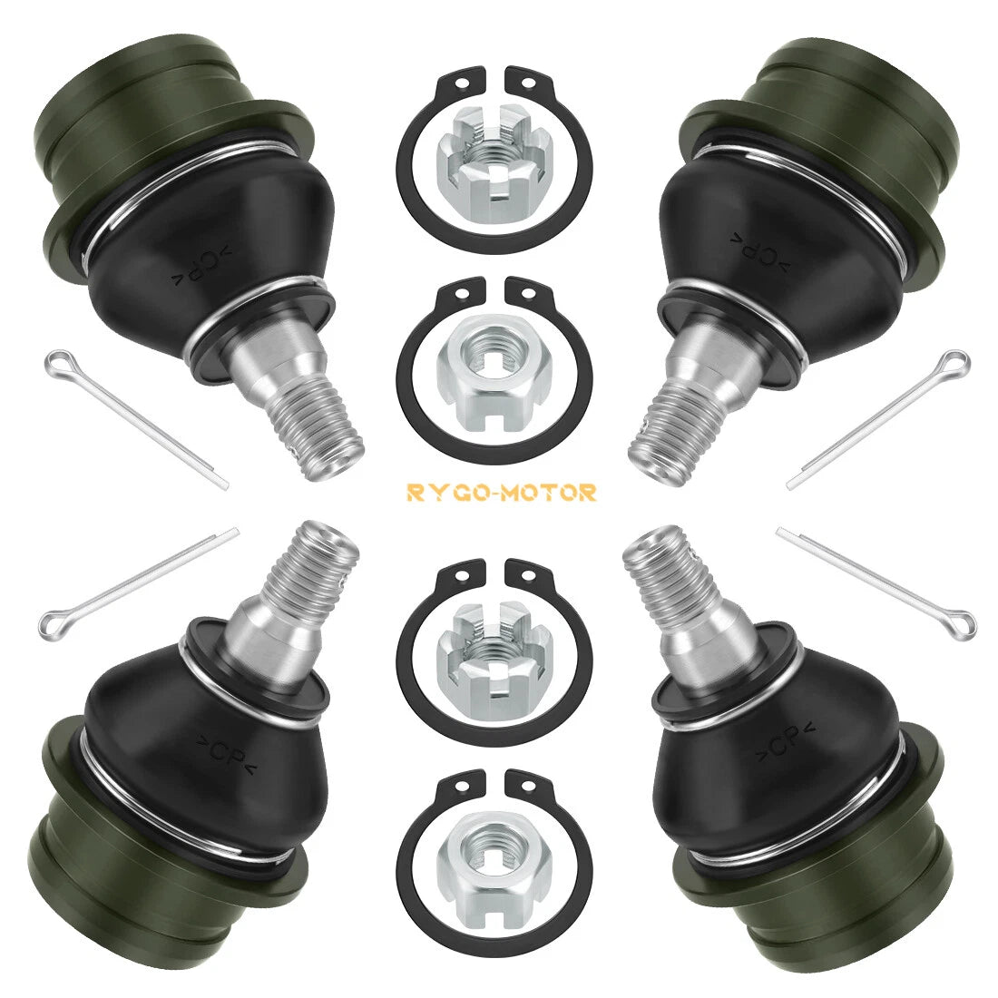 Set of 4 Upper Lower Ball Joints for Suzuki KingQuad 450 500 700 750 (2005–2023)