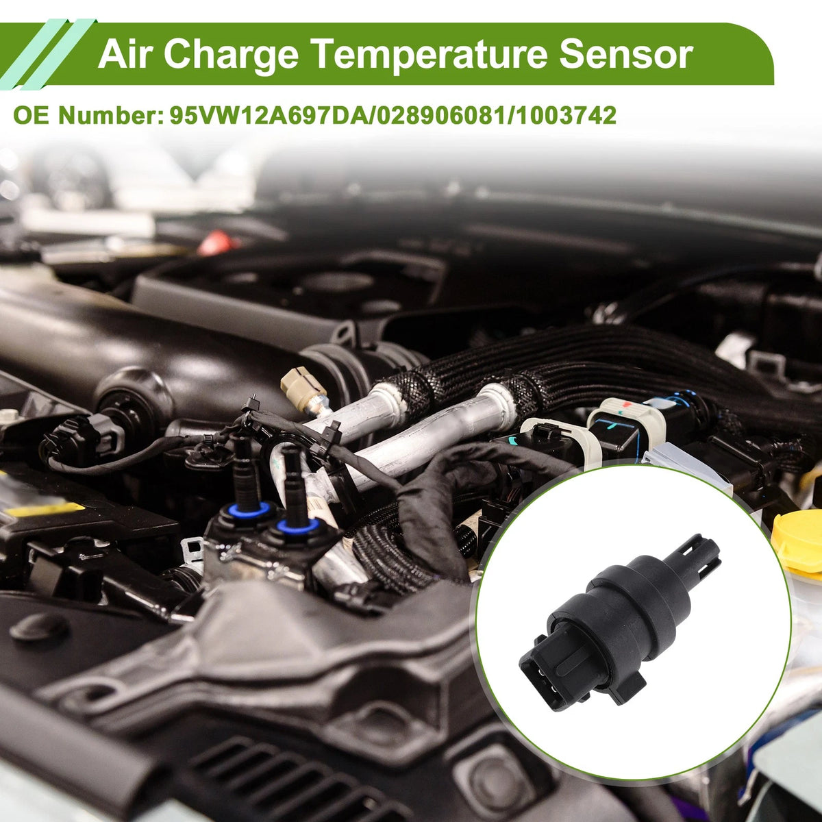 Air Charge Temperature Sensor No.95VW12A697D for Audi A4 B5 (1995–2001)
