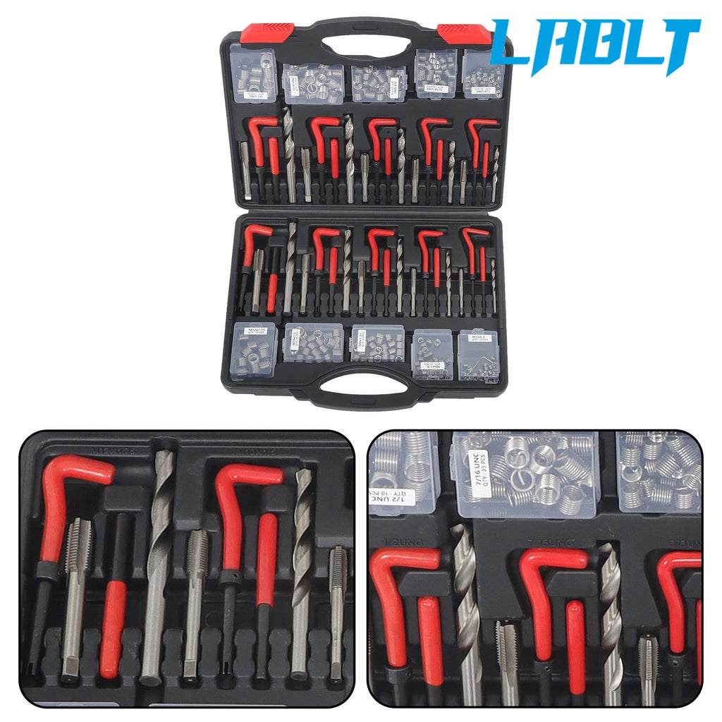 261-Piece Thread Repair Kit for SAE and Metric Applications