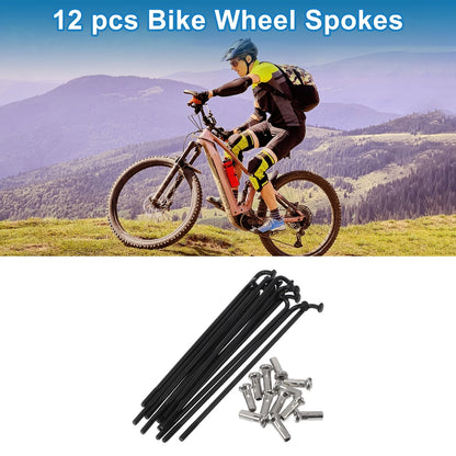 Bicycle Spokes Nipple Set 304 Stainless Steel 76mm for Universal Bike (All)