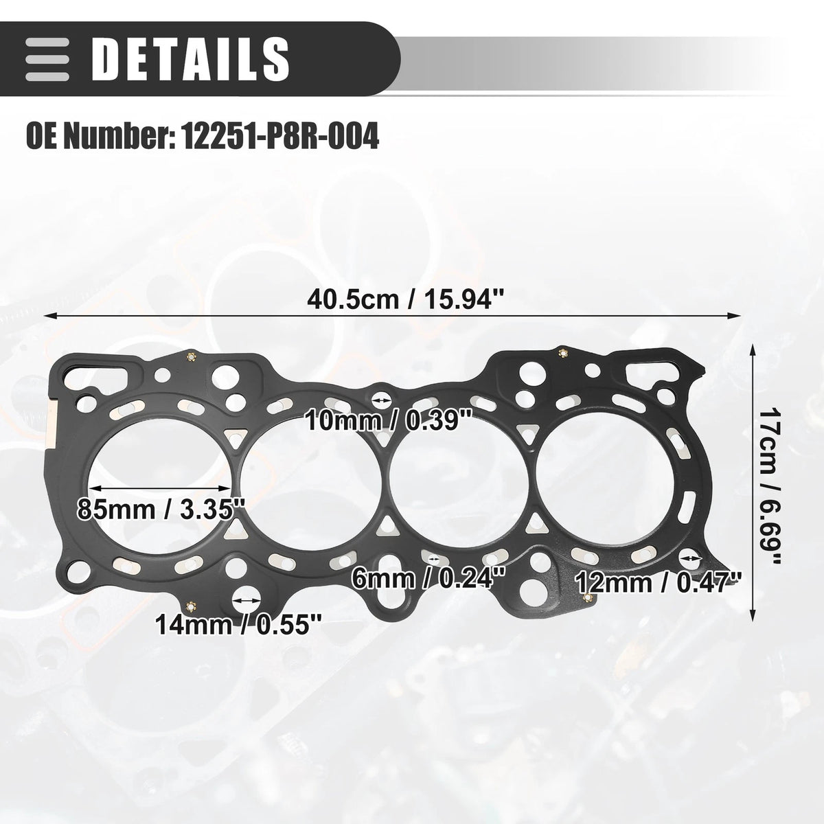 Cylinder Head Gasket for Honda CR-V 2.0L (1997–2001) No. 12251-P8R-0